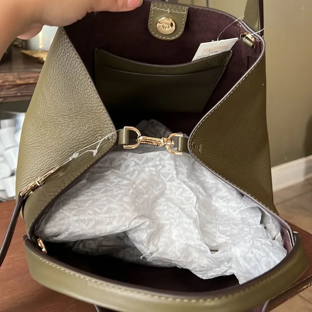 Michael Kors pebbled leather tote bag